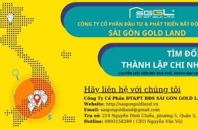 Tìm đối tác THÀNH LẬP CHI NHÁNH CÔNG TY BĐS